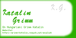 katalin grimm business card